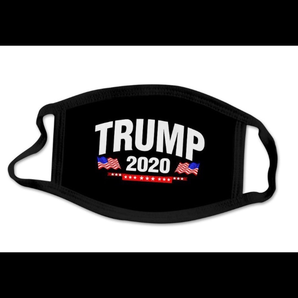 Face mask Trump 2020 black new patriotic